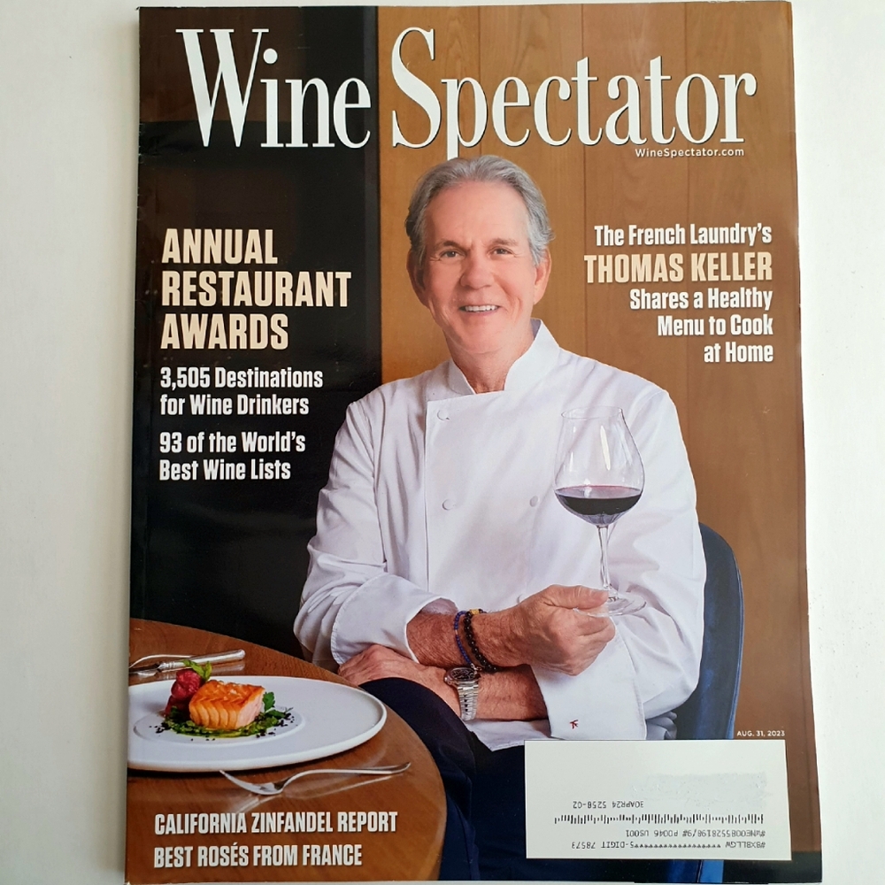 Wine Spectator Magazine August 31, 2023 Annual Restaurant Awards Thomas Keller.